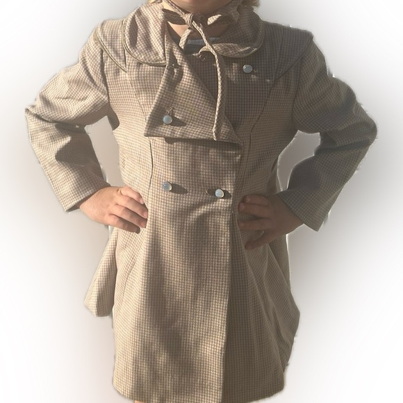 vintage Toddler Craft with the miracle Hem 3T toddler kid girls coat size 3 hat - Picture 2 of 16